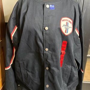 Ford Mustang Black Bomber Jacket